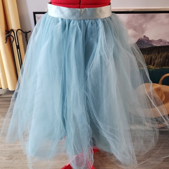 Ice-Blue Tulle Skirt | Fae Dream | Size 4 - Picture 1 of 1